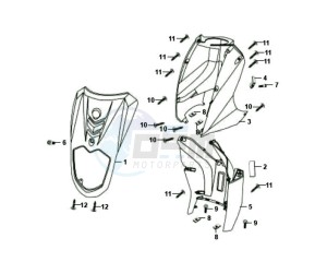 ORBIT 50 25KMH drawing FR PLATE / INNER PROTECTOR / INDICATORS