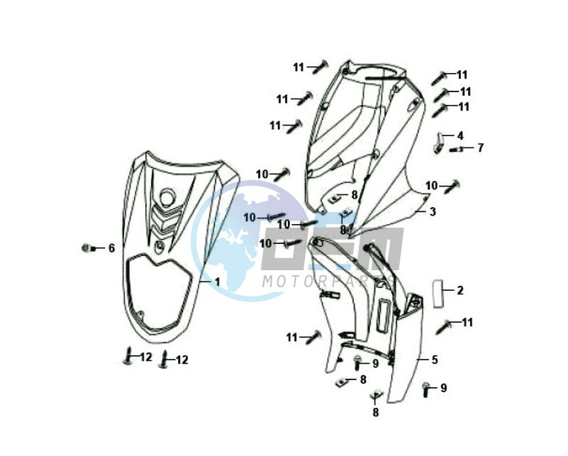 FR PLATE / INNER PROTECTOR / INDICATORS