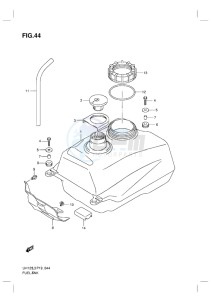 UH125Z BURGMAN EU drawing FUEL TANK