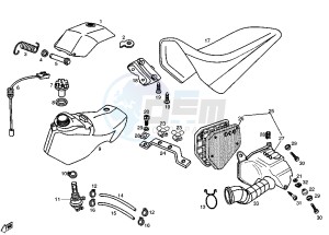 SMT 50 drawing Fuel tank - seat