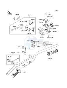 KX85/KX85-<<II>> KX85BCF EU drawing Handlebar