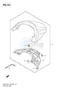 VZR1800 (E3) INTRUDER drawing SEAT TAIL BOX (VZR1800L1 E33)