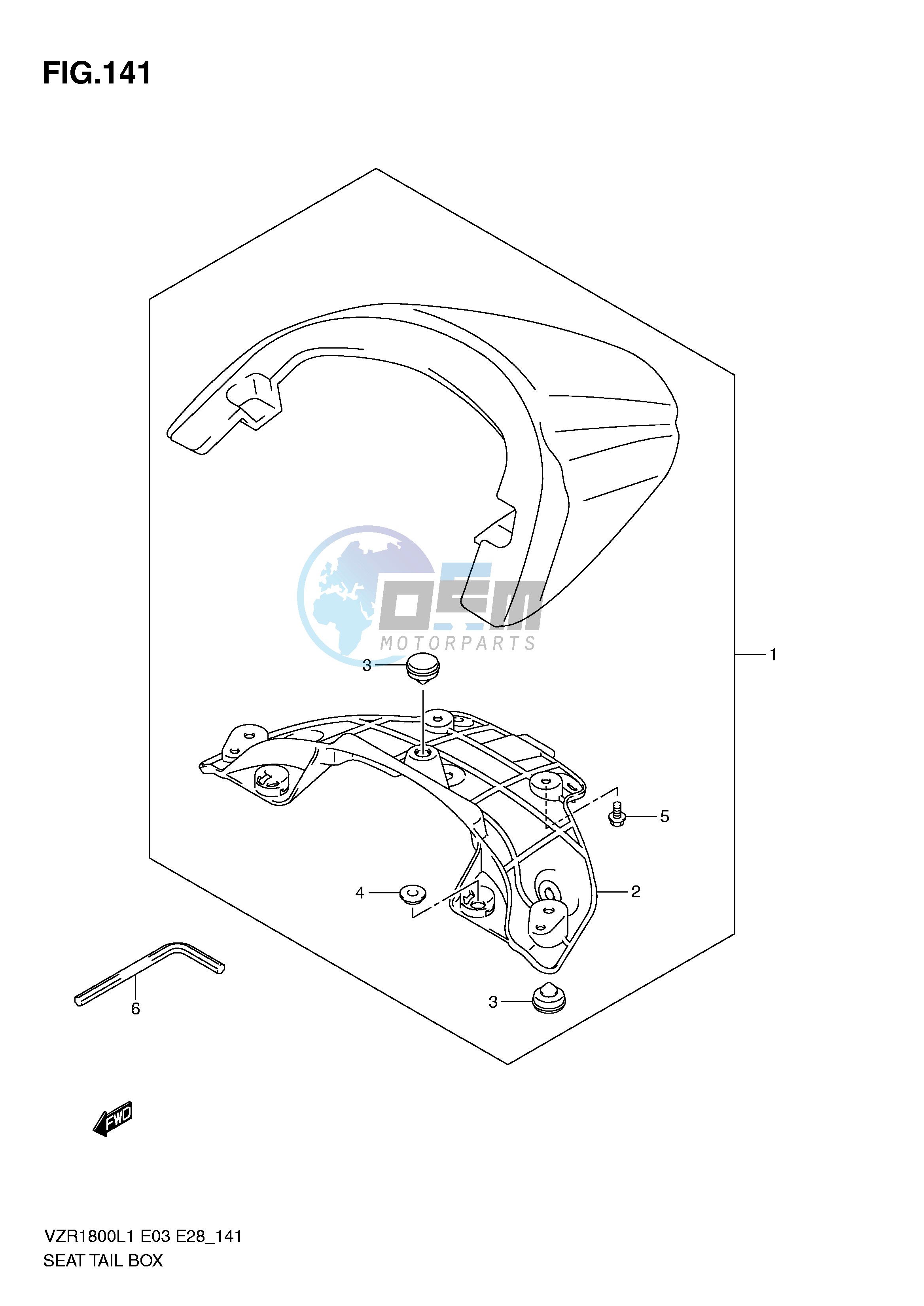 SEAT TAIL BOX (VZR1800L1 E33)