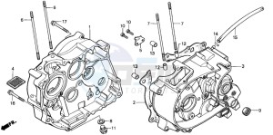 XR80R drawing CRANKCASE