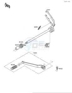 EL 250 B [ELIMINATOR[ (B2-B3) [ELIMINATOR drawing GEAR CHANGE MECHANISM