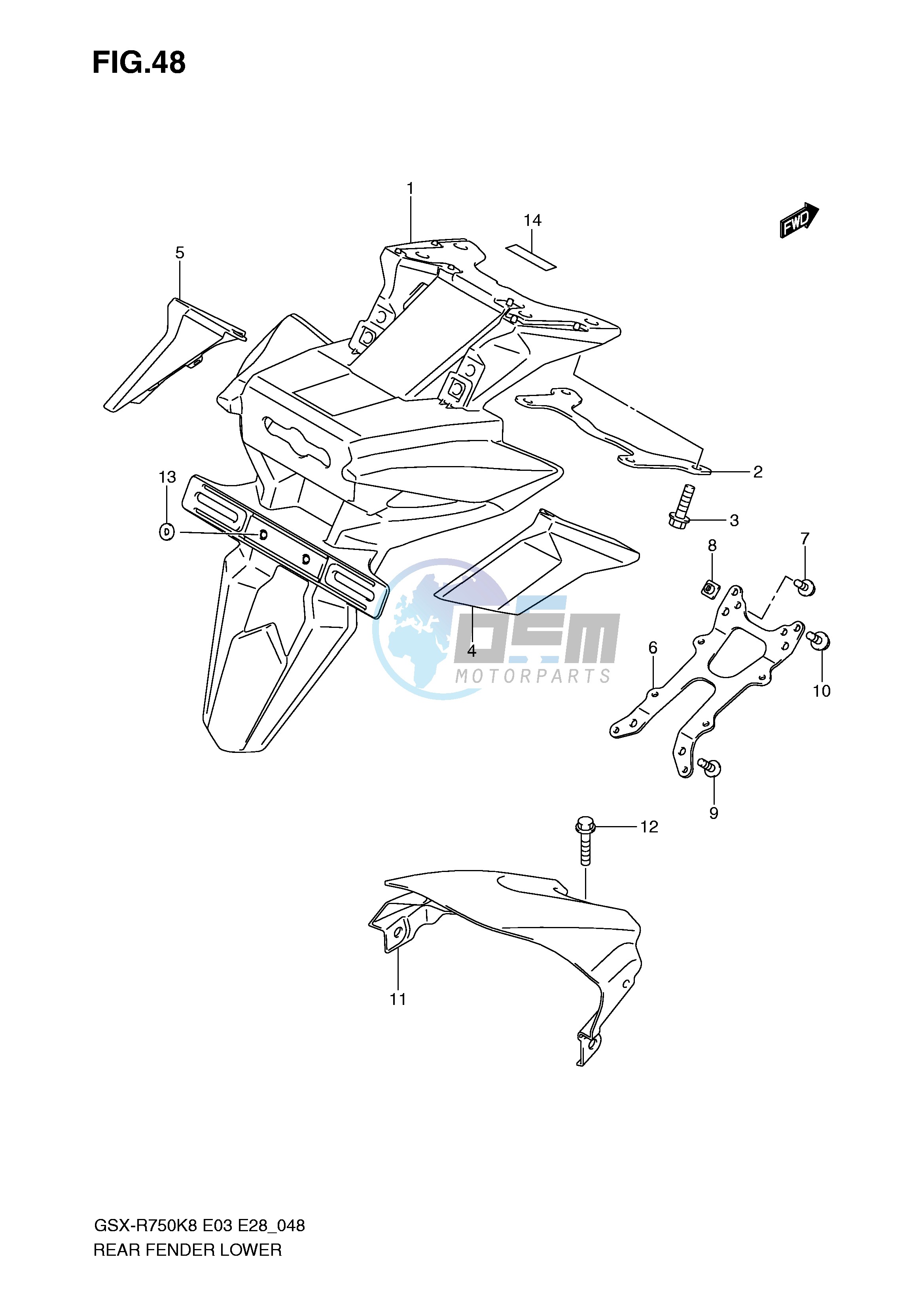 REAR FENDER LOWER