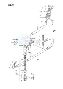 RM80 (E3) drawing REAR MASTER CYLINDER (MODEL L)