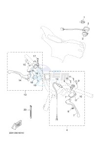 YN50E (2DK1 2DK1 2DK1 2DK1) drawing HANDLE SWITCH & LEVER