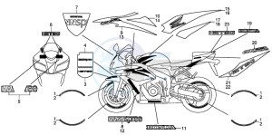 CBR600RR drawing MARK STRIPE