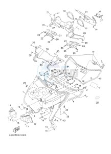 YP125RA (ABS) X-MAX125 ABS X-MAX125 ABS (2ABD) drawing LEG SHIELD