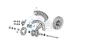 SENDA R X-RACE - 50 CC VTHSR1D1A EU2 drawing FRONT WHEEL