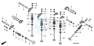 VT1300CXAC drawing CAMSHAFT/VALVE