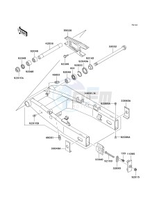 ZR 750 H [ZR-7S] (H1-H5 H5 CAN ONLY) drawing SWINGARM