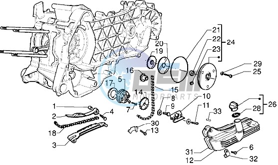 Pump group - Oil pan