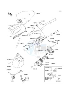 JT 1500 G [ULTRA LX] (G9F) G9F drawing HANDLEBAR