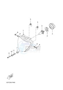 MT125A MT-125 ABS MT-125 ABS (BR35 BR35 BR35 BR35) drawing HEADLIGHT