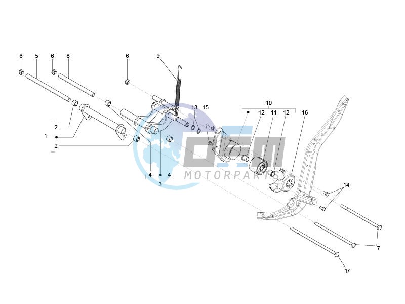 Swinging arm