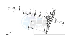 GTS 125I drawing REAR FORK - REAR SUSPENSION