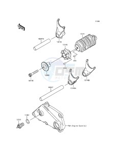 Z250SL BR250EFF XX (EU ME A(FRICA) drawing Gear Change Drum/Shift Fork(s)