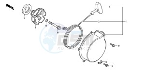 TRX420TM FOURTRAX drawing RECOIL STARTER