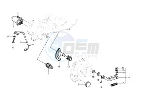 Typhoon 50 drawing Starting Motor - Starting lever