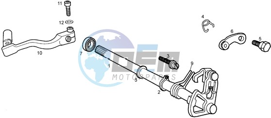 Selector shaft