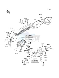 KVF650_4X4 KVF650FCS EU GB drawing Headlight(s)