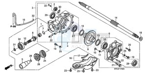 TRX500FE9 Australia - (U) drawing FINAL DRIVEN GEAR