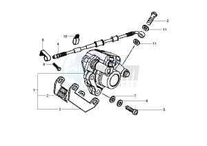 NRG POWER DD 50 drawing Rear brake caliper