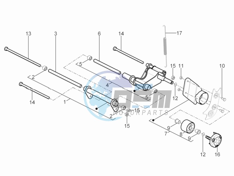 Swinging arm