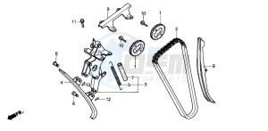 CBX750P2 drawing CAM CHAIN/TENSIONER