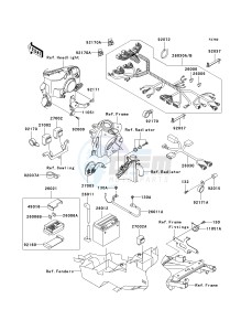 ZX 600 J [ZZR600] (J4) J4 drawing CHASSIS ELECTRICAL EQUIPMENT