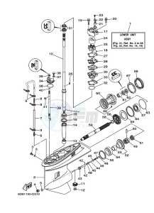 F75BETX drawing LOWER-CASING-x-DRIVE-1