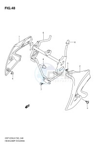 GSF1250 (E2) Bandit drawing HEADLAMP COVER