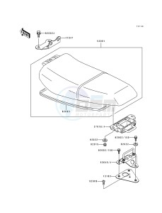 JH 750 B [SUPER SPORT XI] (B1-B3) [SUPER SPORT XI] drawing SEAT