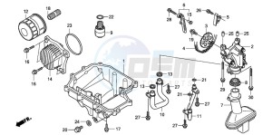 CBF600S drawing OIL PAN/OIL PUMP (CBF600S8/SA8/N8/NA8)