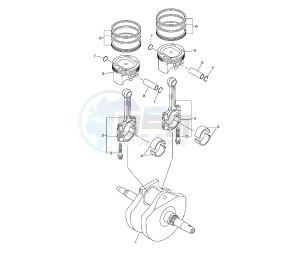 XVS A MIDNIGHT STAR 950 drawing CRANKSHAFT AND PISTON