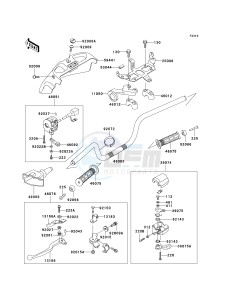 KVF 400 C [PRAIRIE 400 4X4] (C1-C4) [PRAIRIE 400 4X4] drawing HANDLEBAR -- C1- -