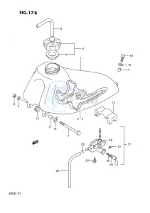 JR50 (P3) drawing FUEL TANK (MODEL M)