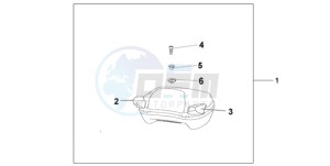 ST1300A9 ED / ABS MME drawing PILLION ARM REST SET