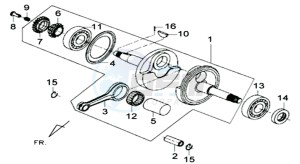 JOYRIDE 125 EVO L6 drawing CRANKSHAFT  / PISTON / PISTON RING