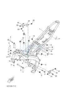 MT125 MT-125 (5D7C 5D7C 5D7C 5D7C) drawing FRAME