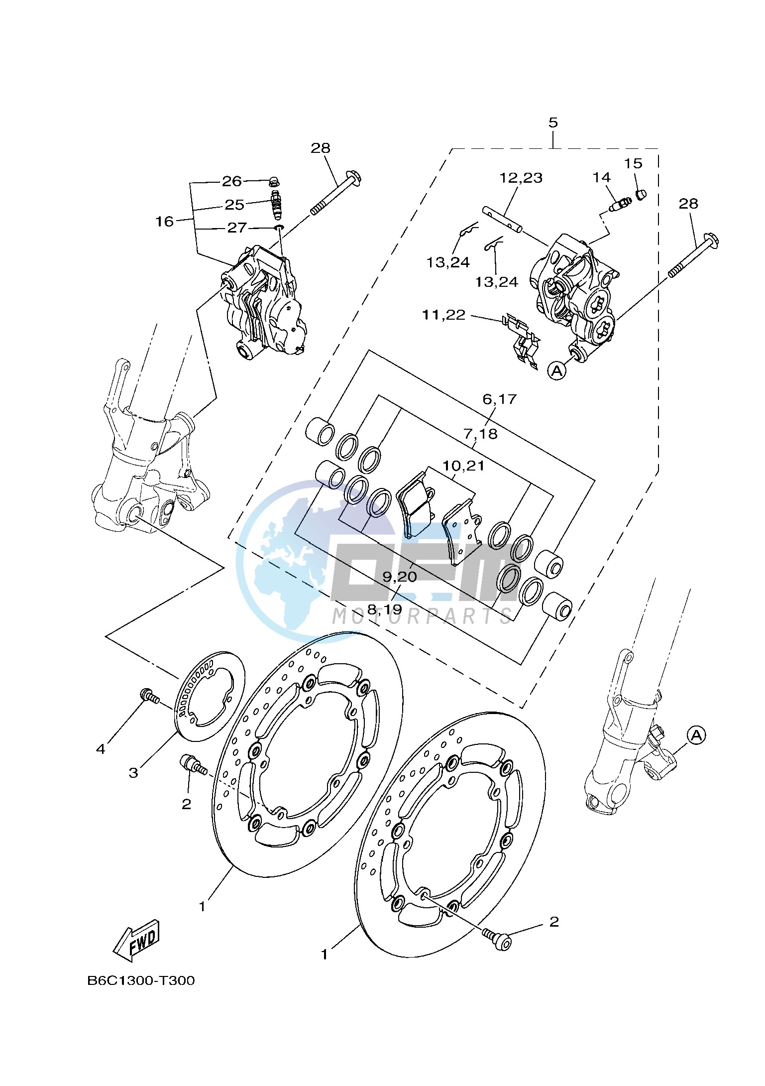 FRONT BRAKE CALIPER