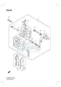 UH200G BURGMAN EU drawing FRONT CALIPER