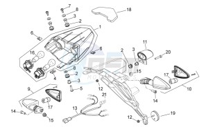 Shiver 750 drawing Tail light