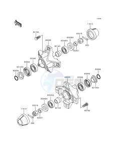 KLF 300 B [BAYOU 300] (B5-B9) [BAYOU 300] drawing FRONT HUB