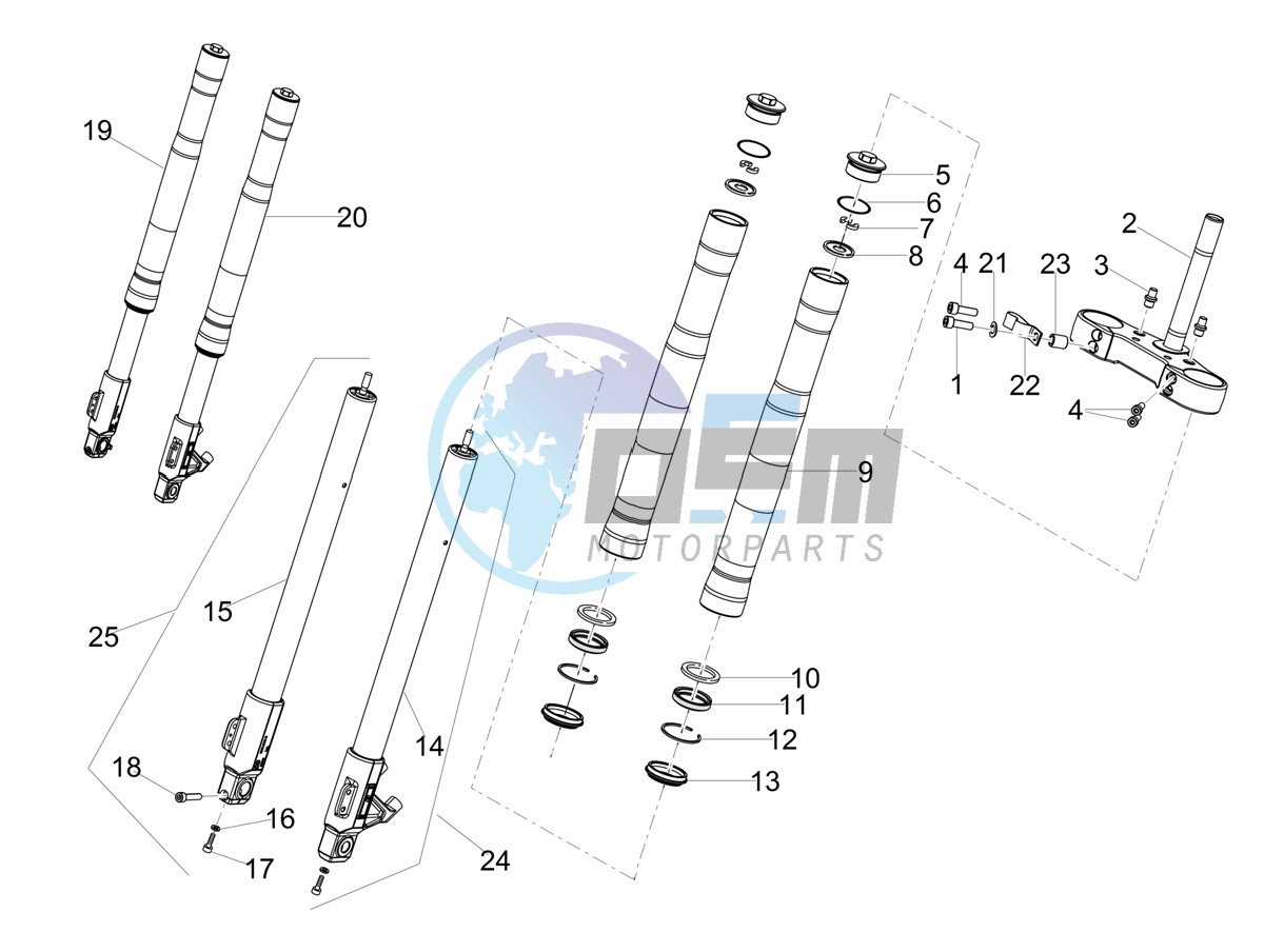 Front fork Ming Xing