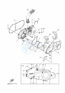 YP400RA XMAX 400 ABS (BL16) drawing ELECTRICAL 2