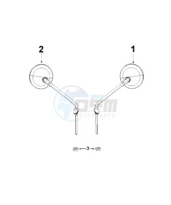 DJANGO 125 HERITAGE drawing MIRRORS