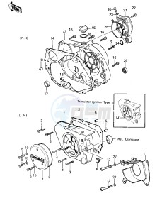 KLT 200 A [KLT200] (A1-A3) [KLT200] drawing ENGINE COVERS -- 81-82 KLT200-A1_A2_A3- -